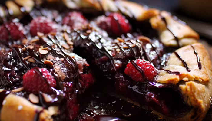 Chocolate Raspberry Galette