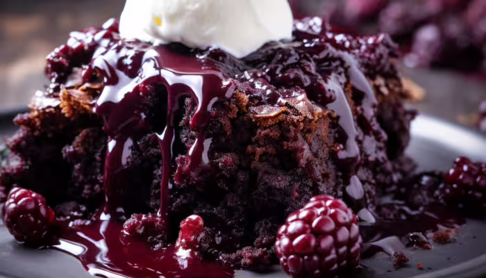 Blackberry Chocolate Crisp