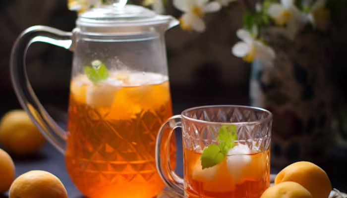 Apricot and Cardamom Iced Tea
