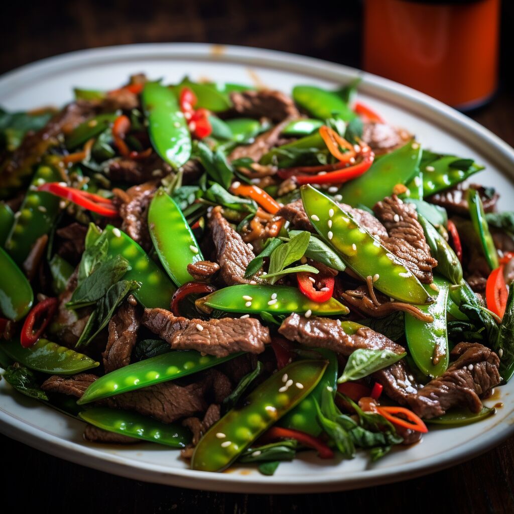Beef and Snow Pea Stir-Fry Salad - Coolinarco.com