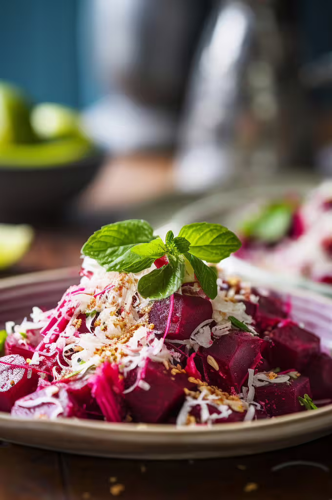 Beetroot and Coconut Salad
