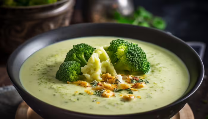 Broccoli and Cauliflower Bisque