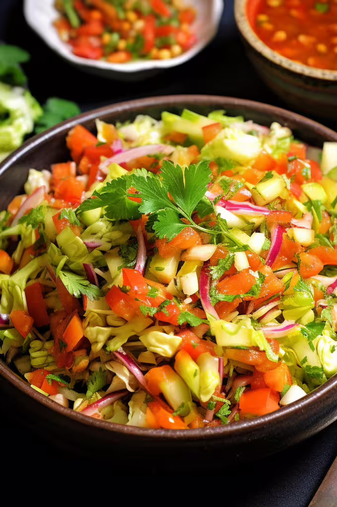 Cabbage Kachumber Salad