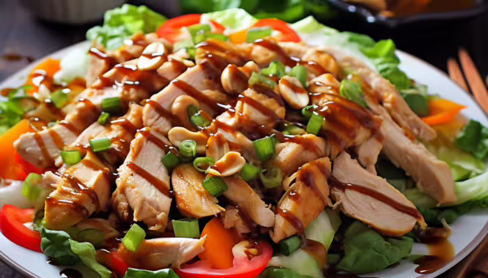 Cashew Chicken Salad with Soy-Ginger Dressing
