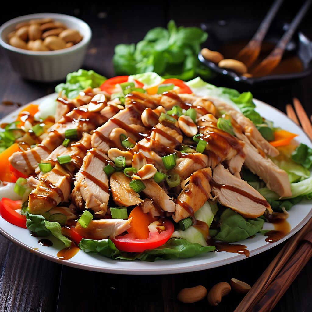 Cashew Chicken Salad with Soy-Ginger Dressing - Coolinarco.com