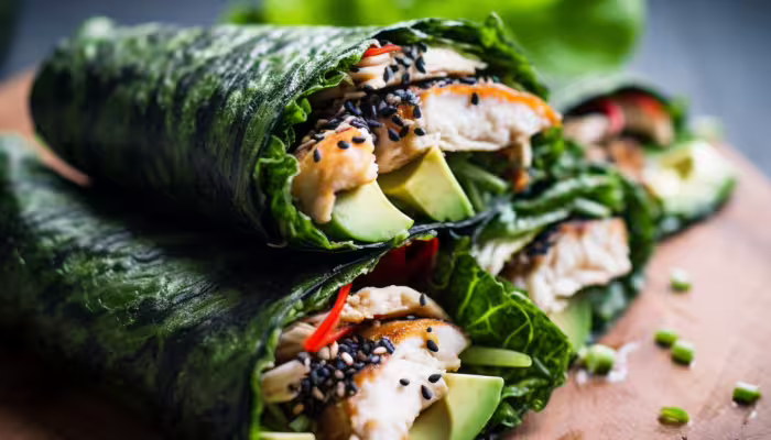 Chicken and Avocado Nori Wraps