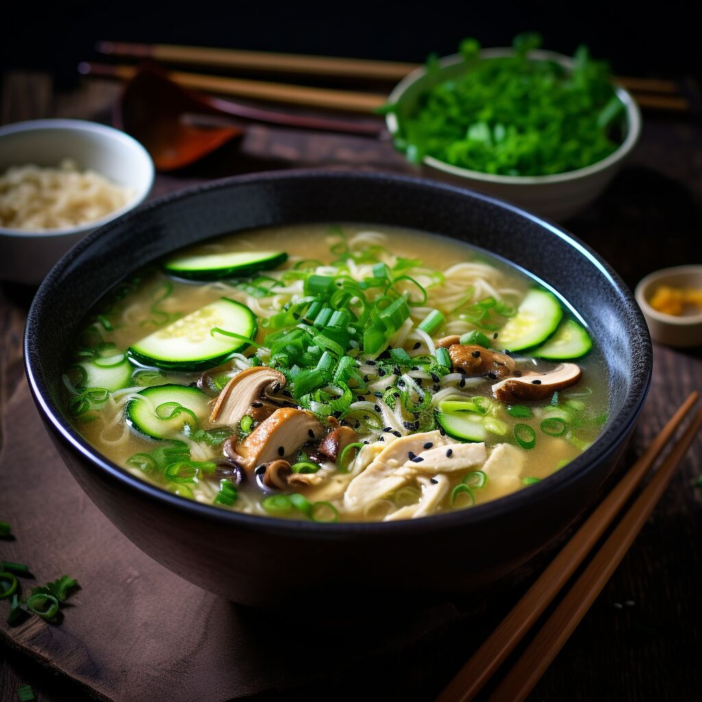 Chicken and Zucchini Miso Soup - Coolinarco.com