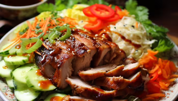 Chinese BBQ Chicken Chop Salad