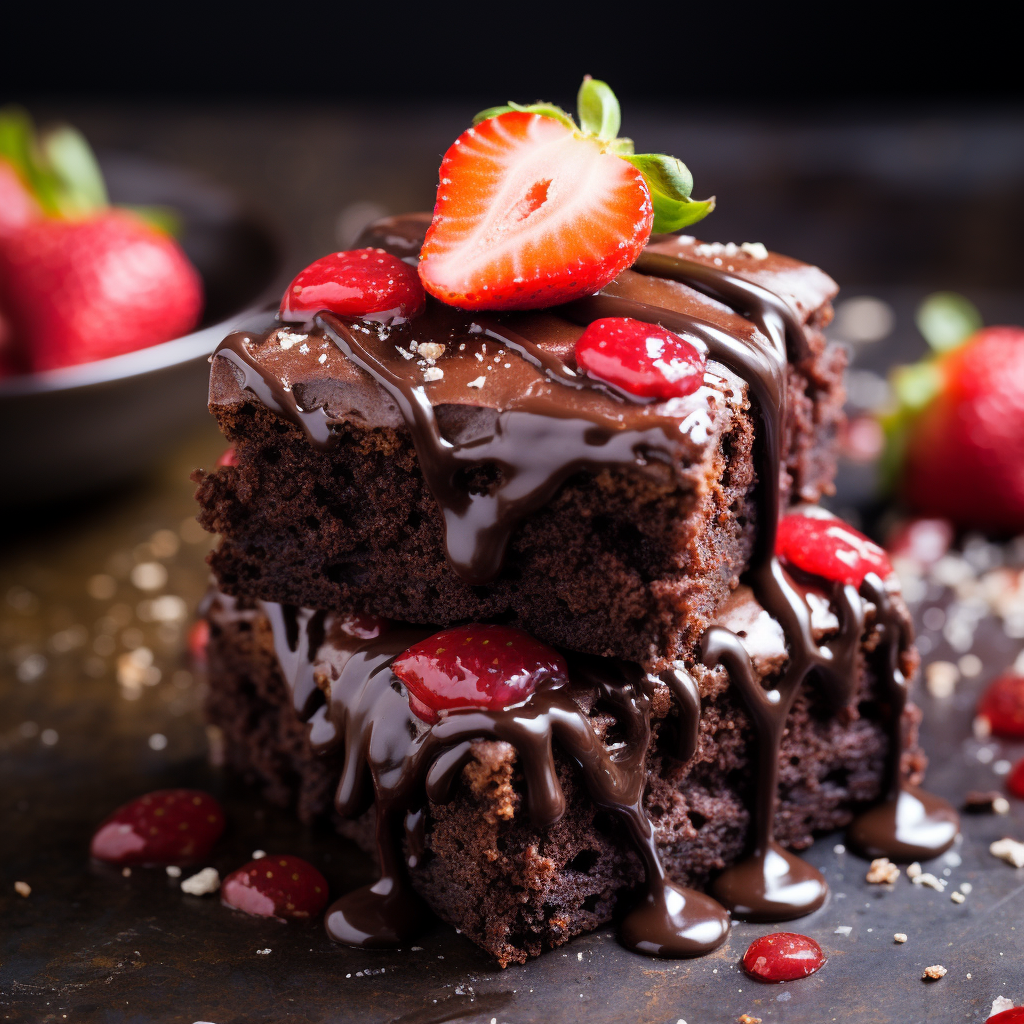 Chocolate Covered Strawberry Brownies - Coolinarco.com
