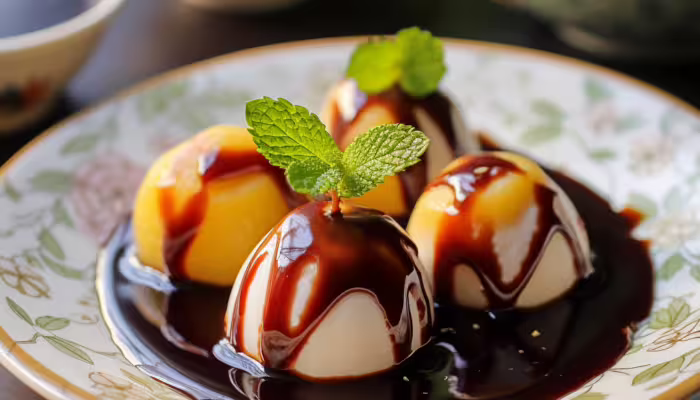 Fruit-Stuffed Baked Tang Yuan