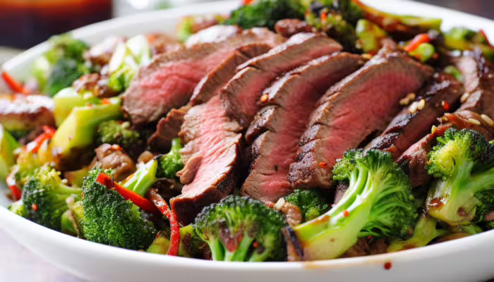 Grilled Beef and Broccoli Salad