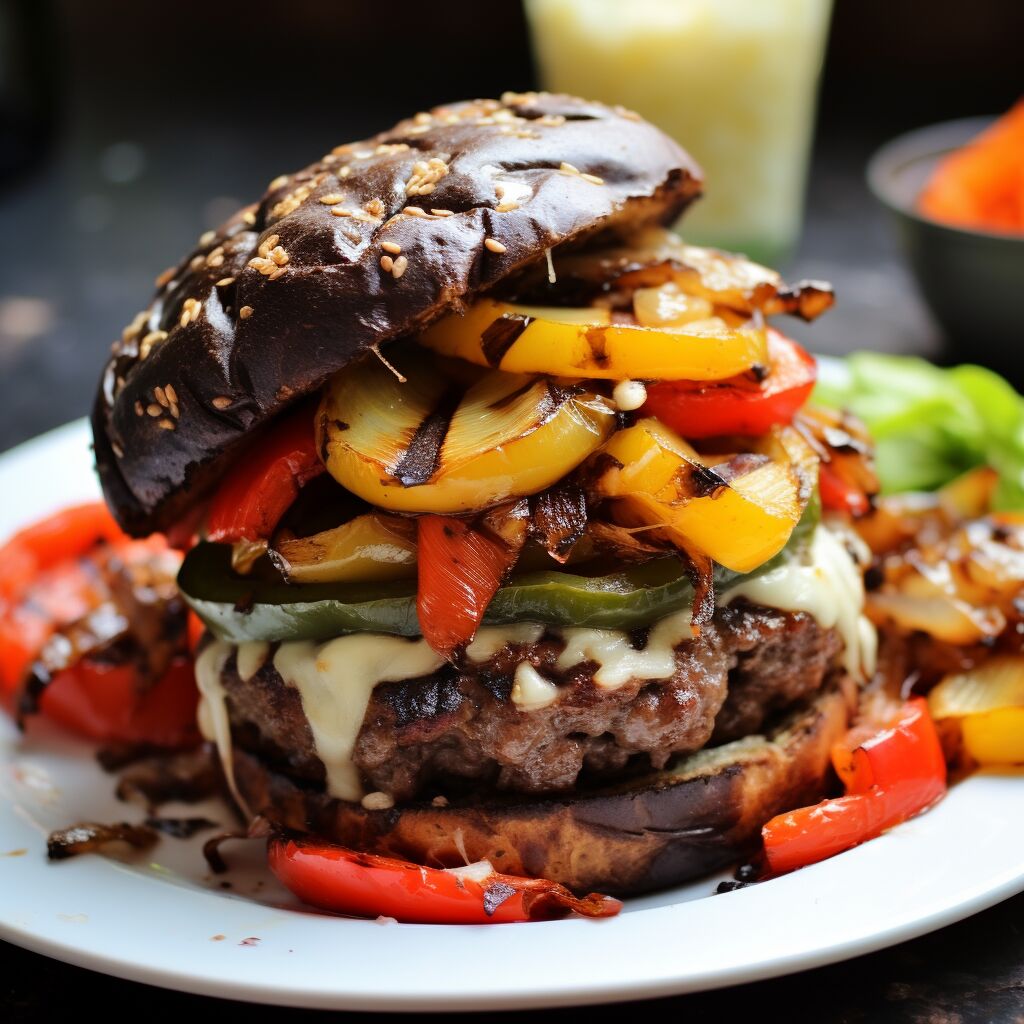 Grilled Beef and Pepper Jack Stuffed Burgers - Coolinarco.com