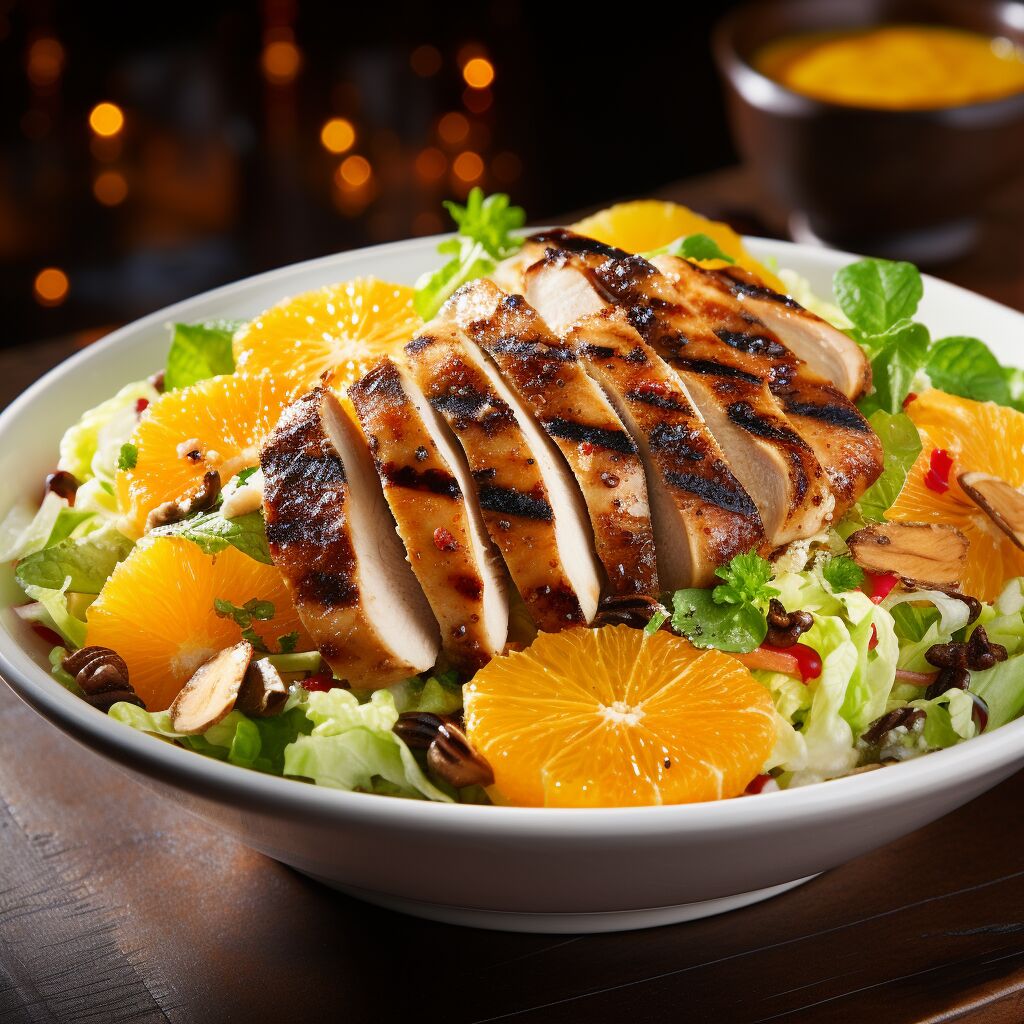 Grilled Chicken and Mandarin Orange Salad-image