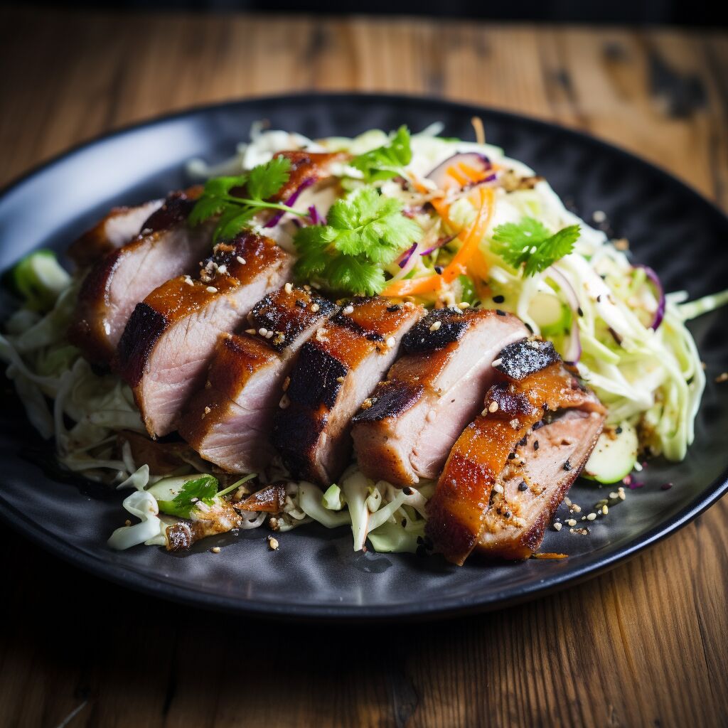 Grilled Pork Belly and Cabbage Salad - Coolinarco.com