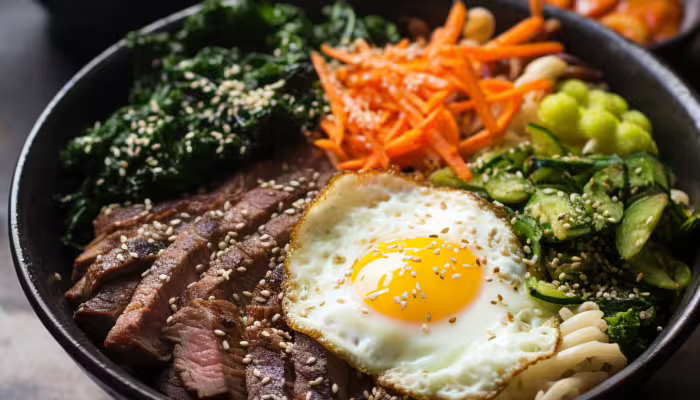 Japanese Beef and Vegetable Breakfast Bow