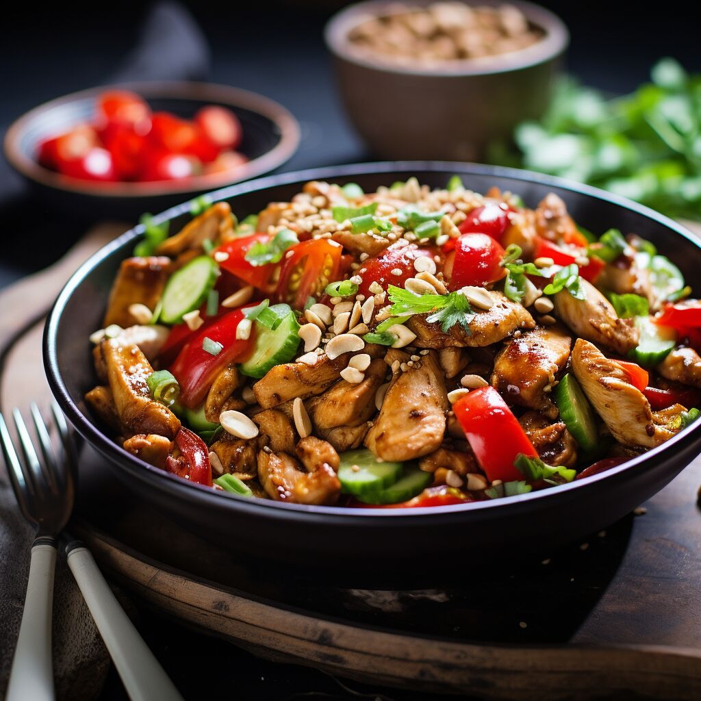 Kung Pao Chicken Salad - Coolinarco.com