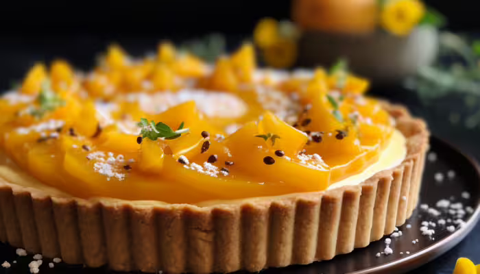 Mango Cardamom Tart