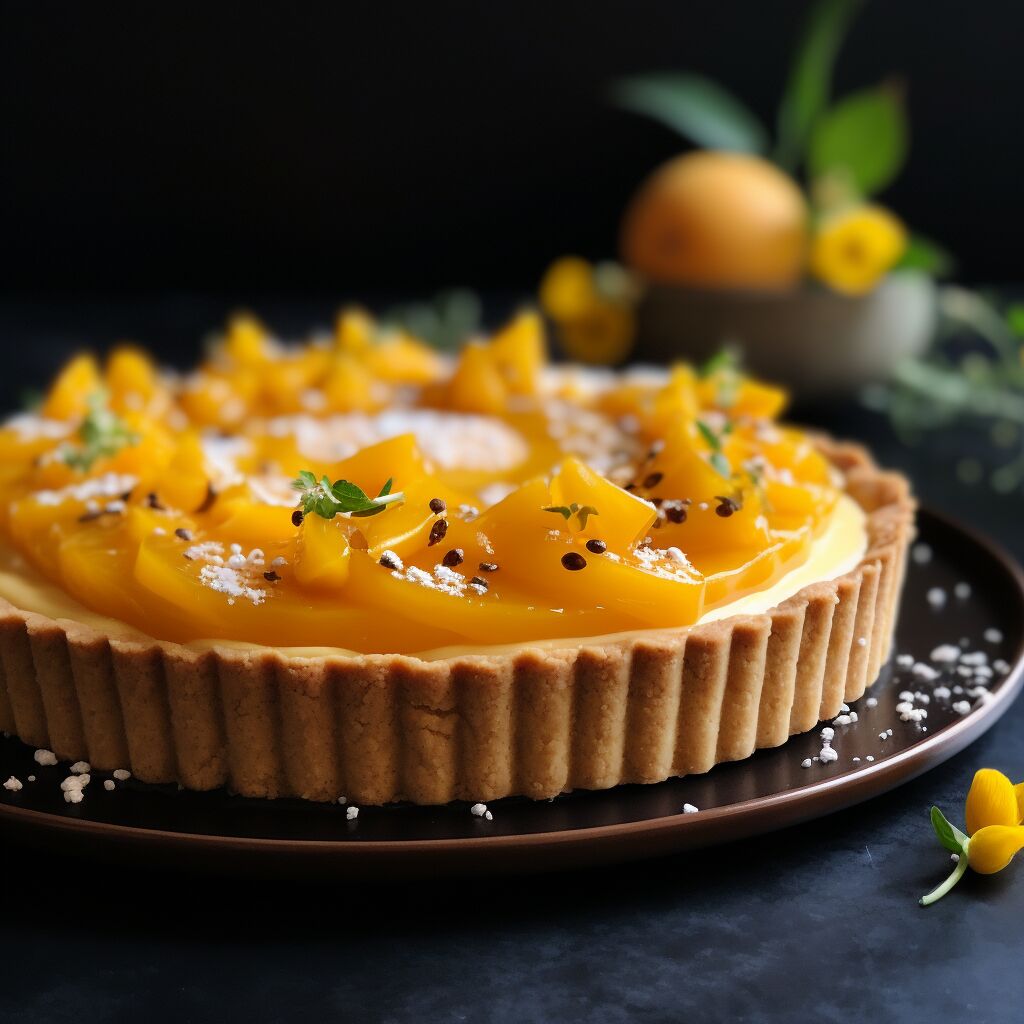 Mango Cardamom Tart - Coolinarco.com