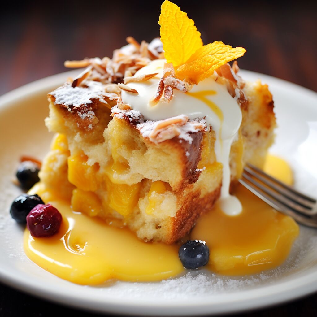 Mango and Coconut Bread Pudding - Coolinarco.com