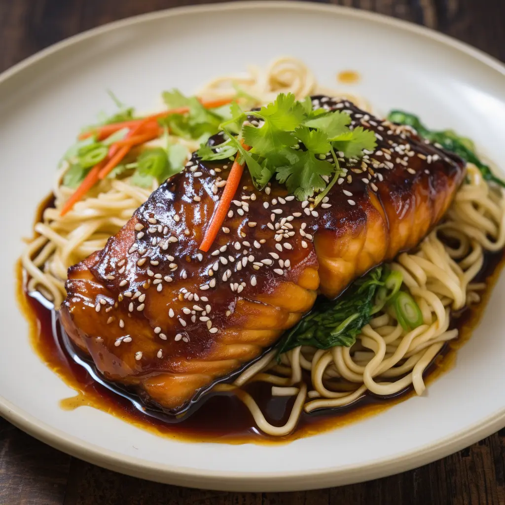 Miso-Glazed Black Cod with Udon