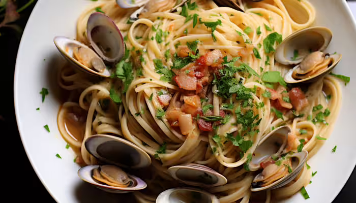Miso Butter Clam Linguine
