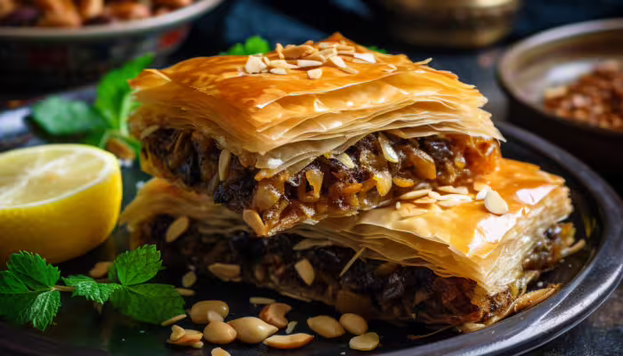 Moroccan Beef Pastilla with Almonds
