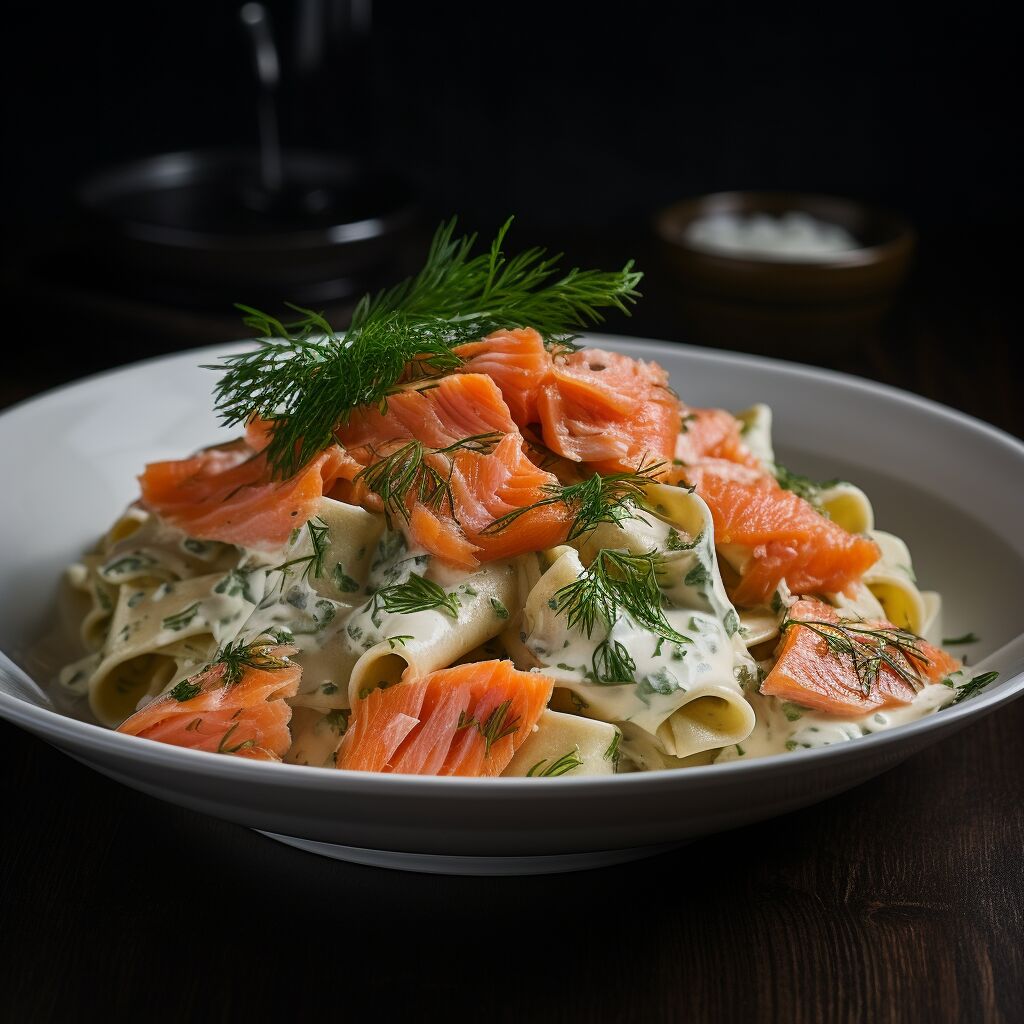 Pappardelle with Smoked Salmon - Coolinarco.com