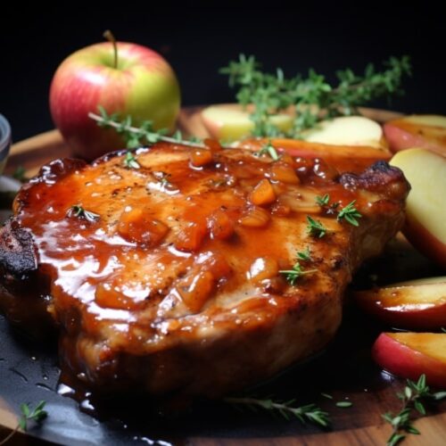 Pork Chops with Apple Cider Glaze
