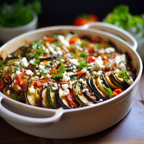 Ratatouille with Goat Cheese