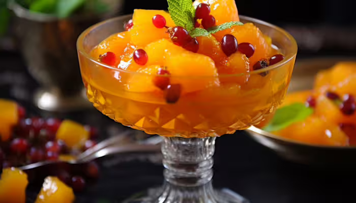 Saffron Infused Fruit Compote