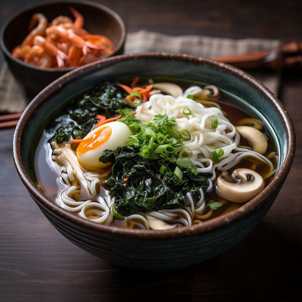 Seaweed and Seafood Udon Soup - Coolinarco.com