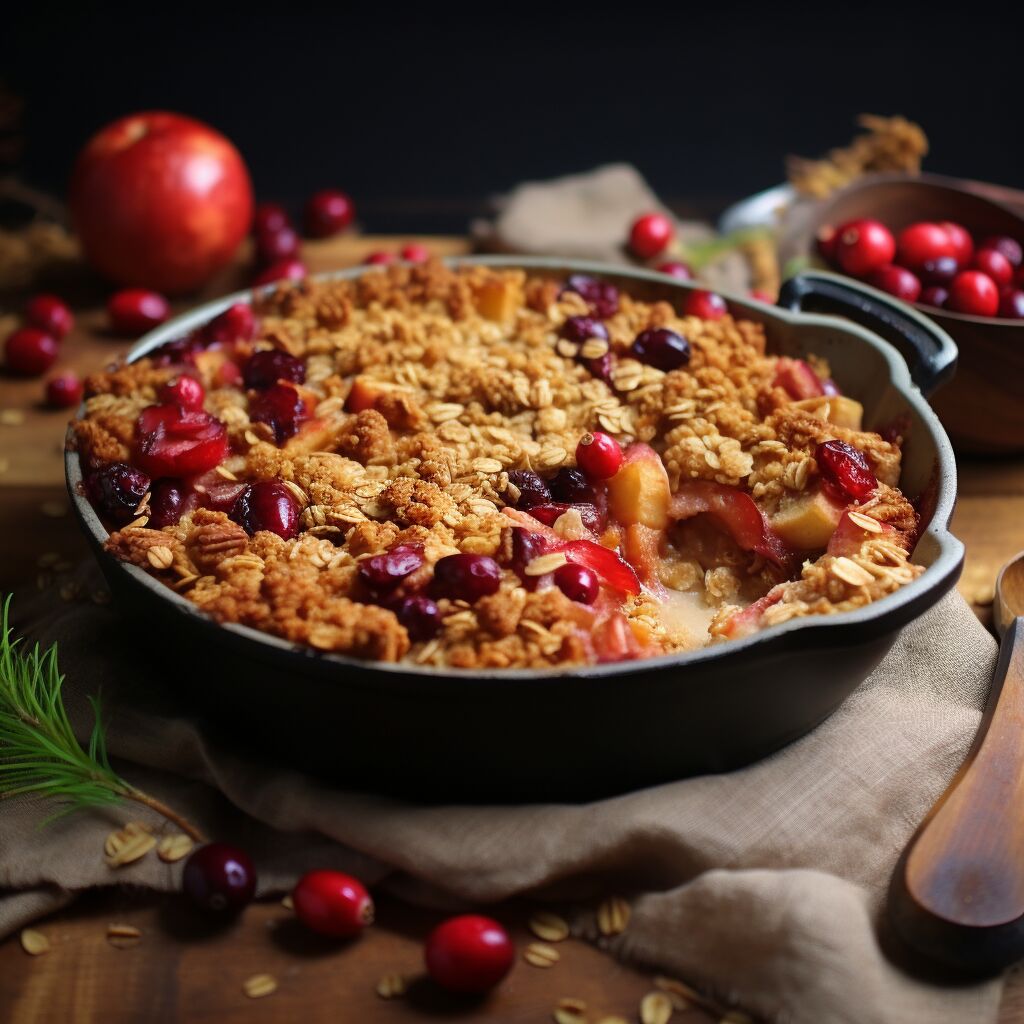 Spiced Apple and Cranberry Crisp - Coolinarco.com