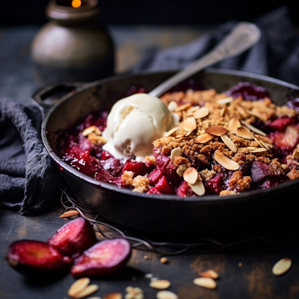 Spiced Plum and Almond Crumble - Coolinarco.com
