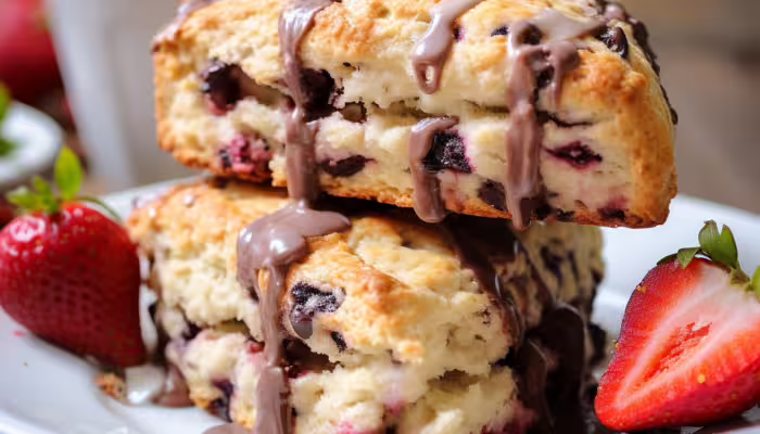Strawberry Chocolate Chip Scones