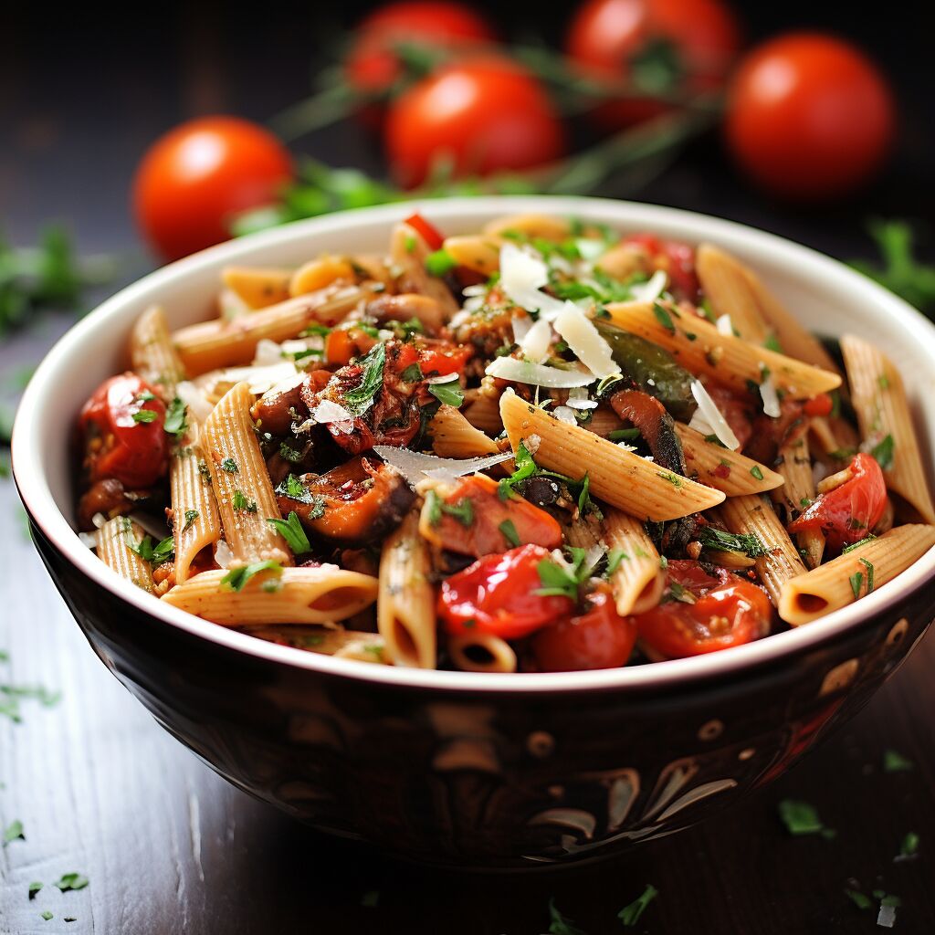 Tomato and Olive Whole Wheat Penne - Coolinarco.com