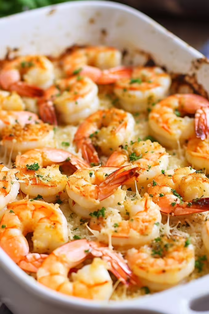 Garlic Parmesan Baked Shrimp