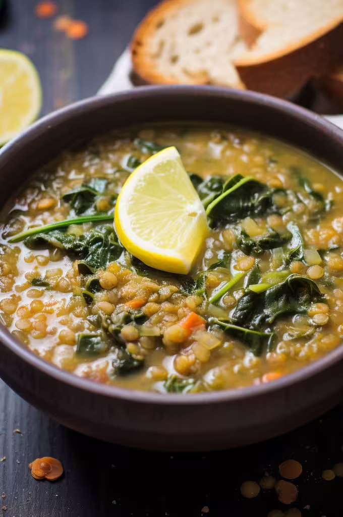 Spinach and Lentil Soup
