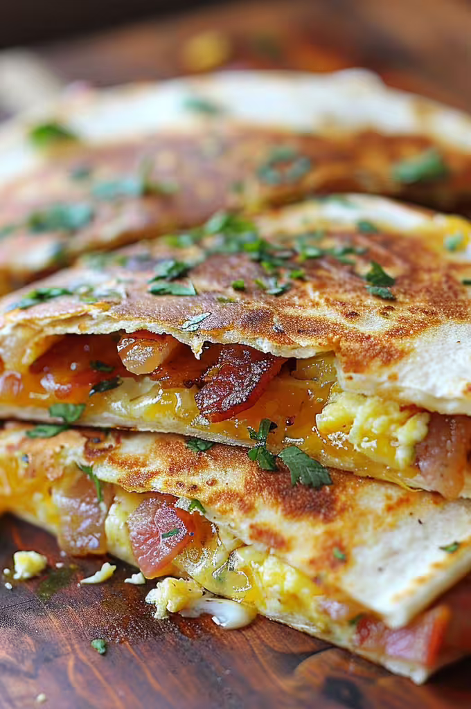 Bacon and Egg Breakfast Quesadilla