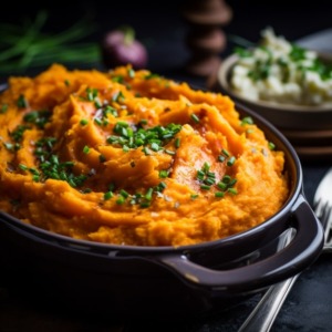 Baked Mashed Sweet Potatoes