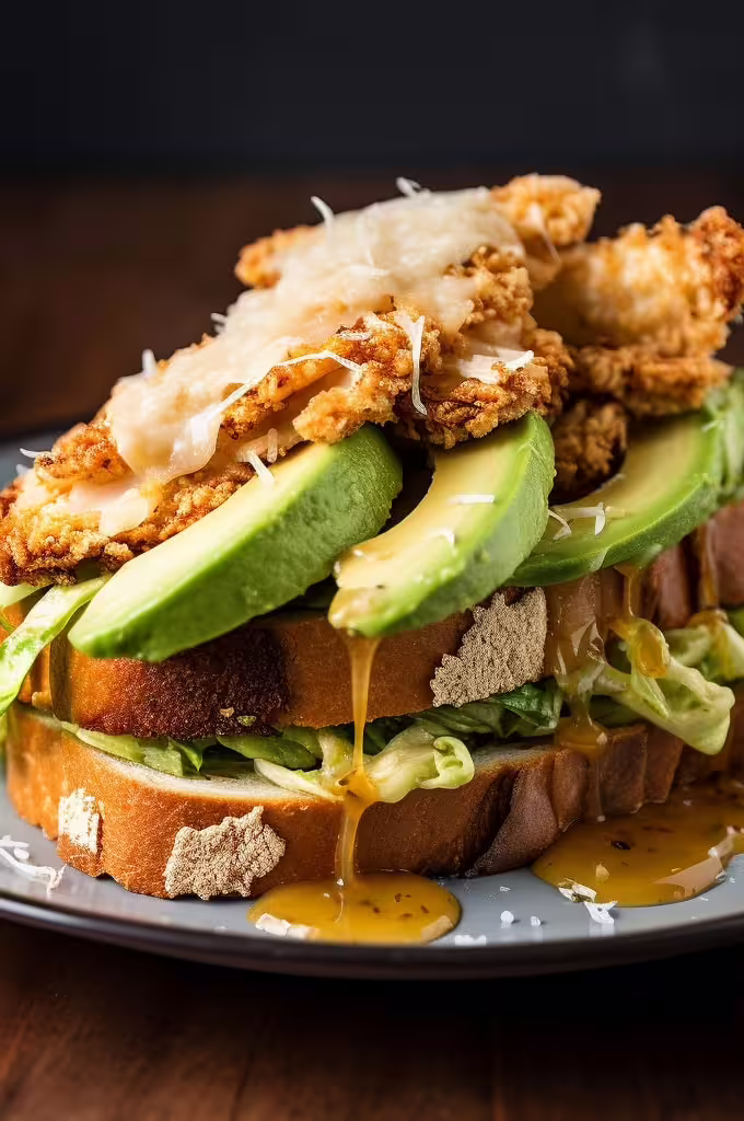 Fried Turkey and Avocado Toast