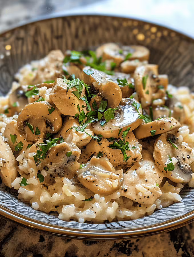 Chicken Mushroom Risotto
