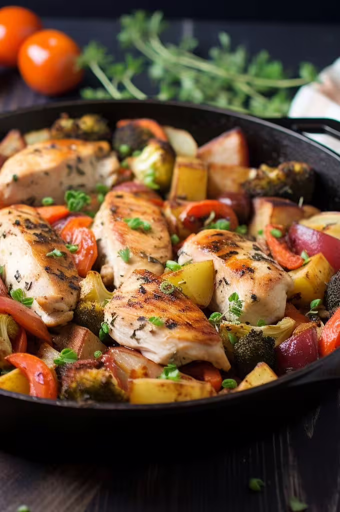 Chicken and Vegetable Skillet