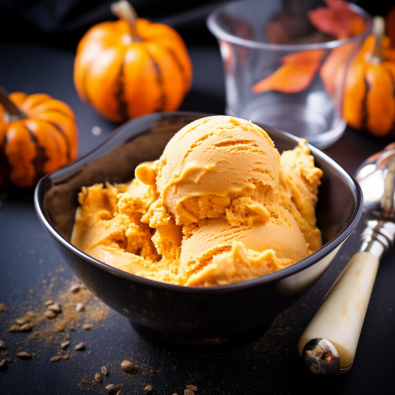 Pumpkin Ice Cream (No-Churn) - Celebrating Sweets