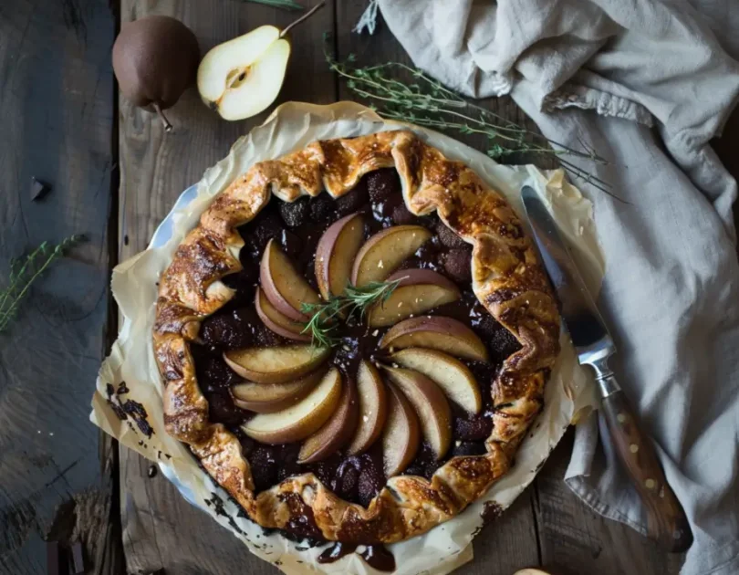 Chocolate Pear Galette