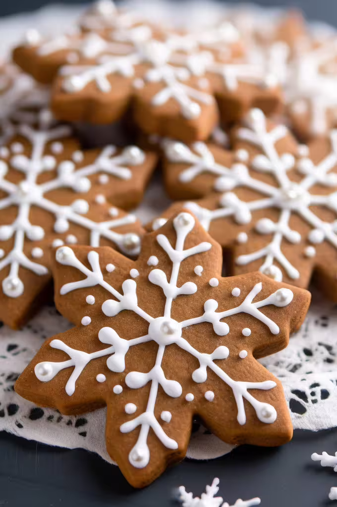 Gingerbread Snowflakes