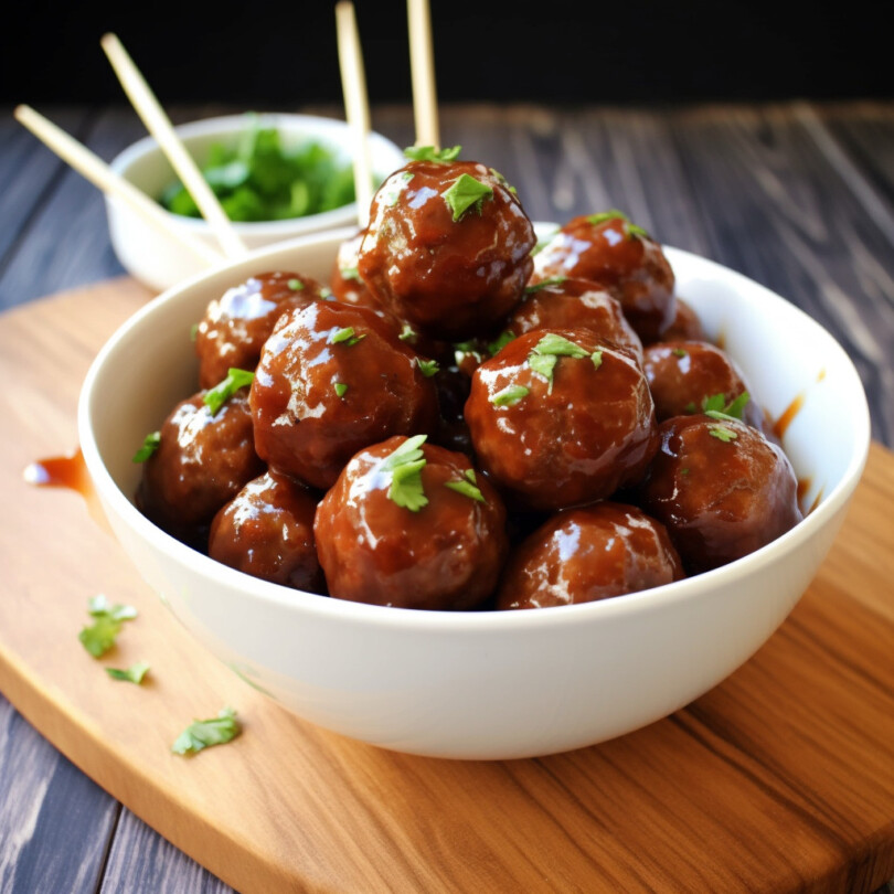 Cocktail Meatballs with Sweet & Sour Dipping Sauce
