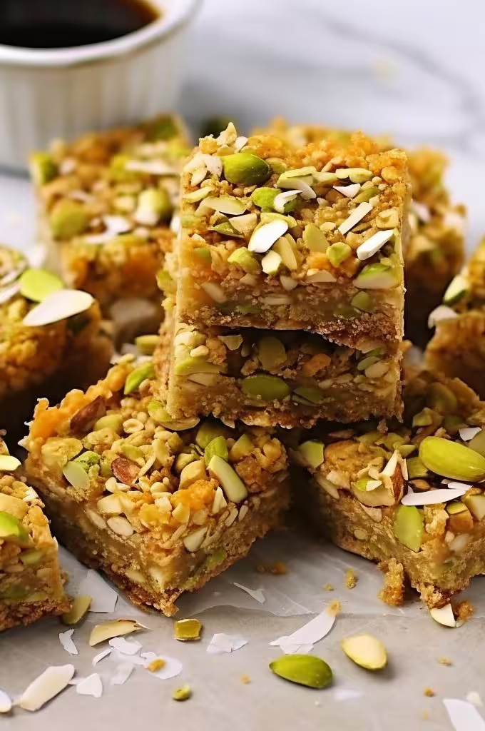 Pistachio Oat Squares