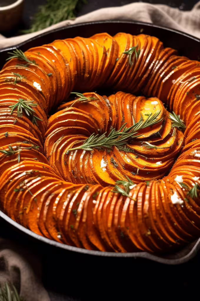 Spiral Sweet Potato Bake