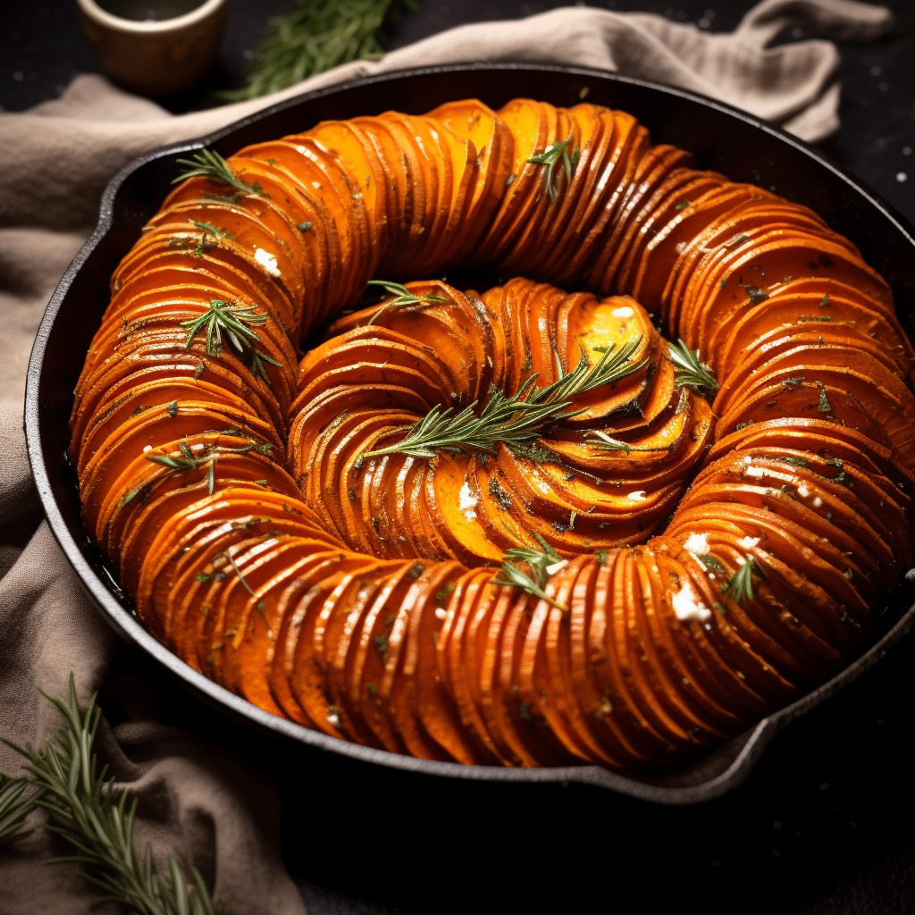 Spiral Sweet Potato Bake