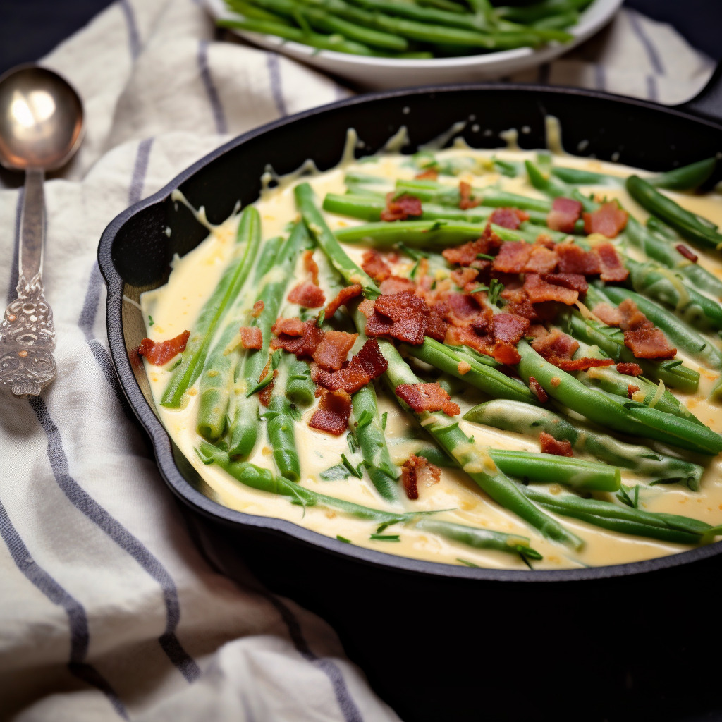 Green Beans in Creamy Parmesan Sauce - Coolinarco.com